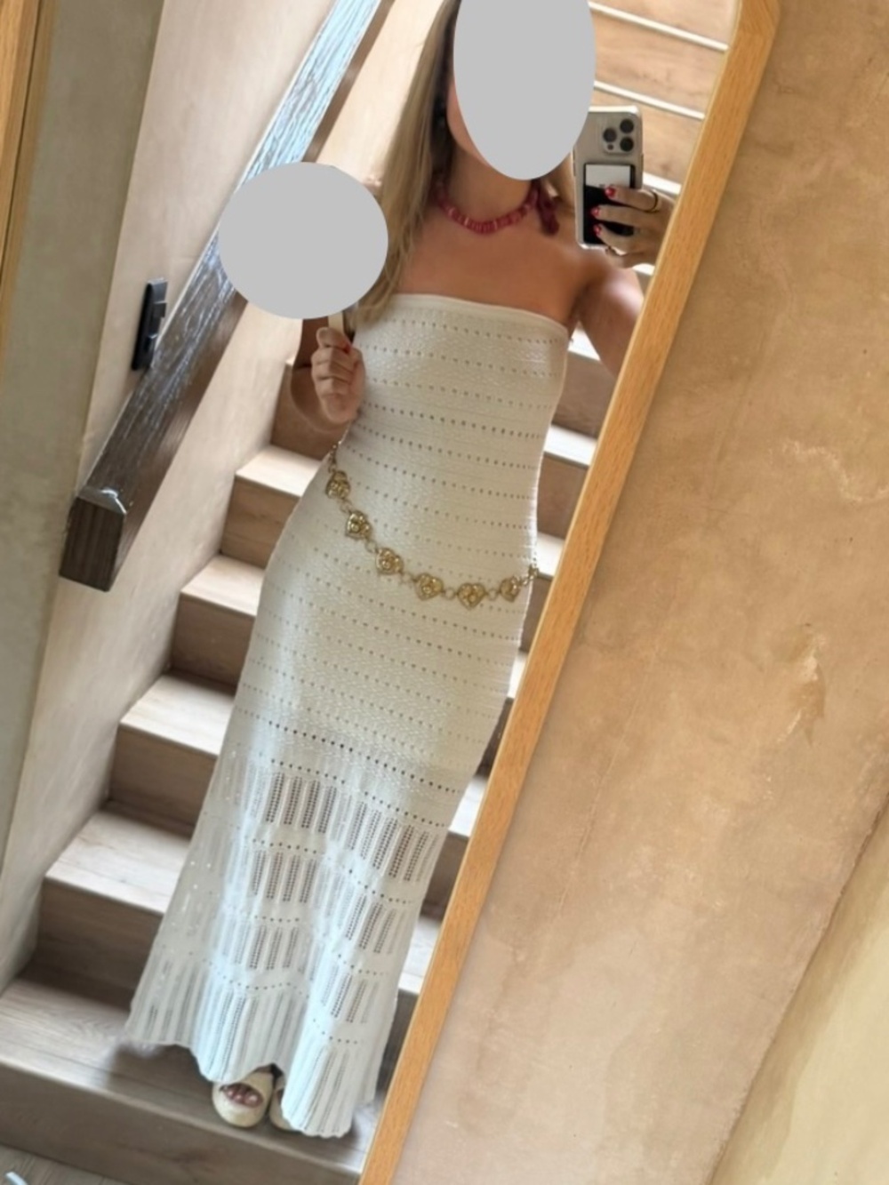 Bridal Summer Knit White Strapless Maxi Dress - Abercrombie